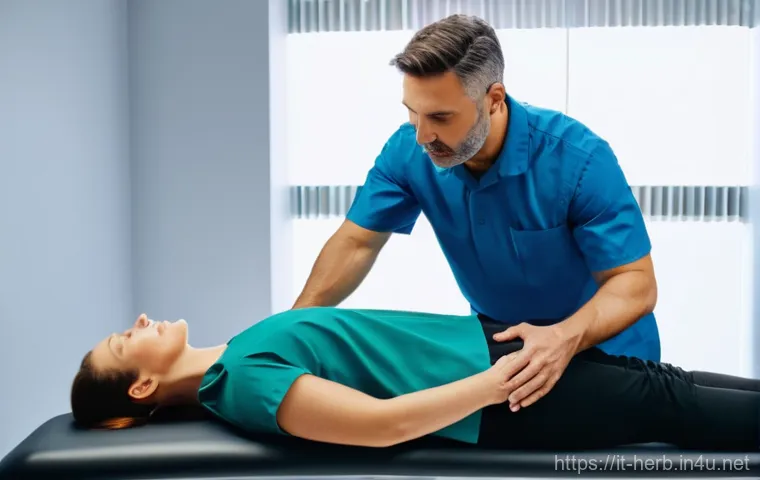 추나치료 후기와 부작용 - **Prompt:** A compassionate female chiropractor, dressed in smart casual professional attire (e.g., ... 추나치료 후기와 부작용 - **Prompt:** A compassionate female chiropractor, dressed in smart casual professional attire (e.g., ...